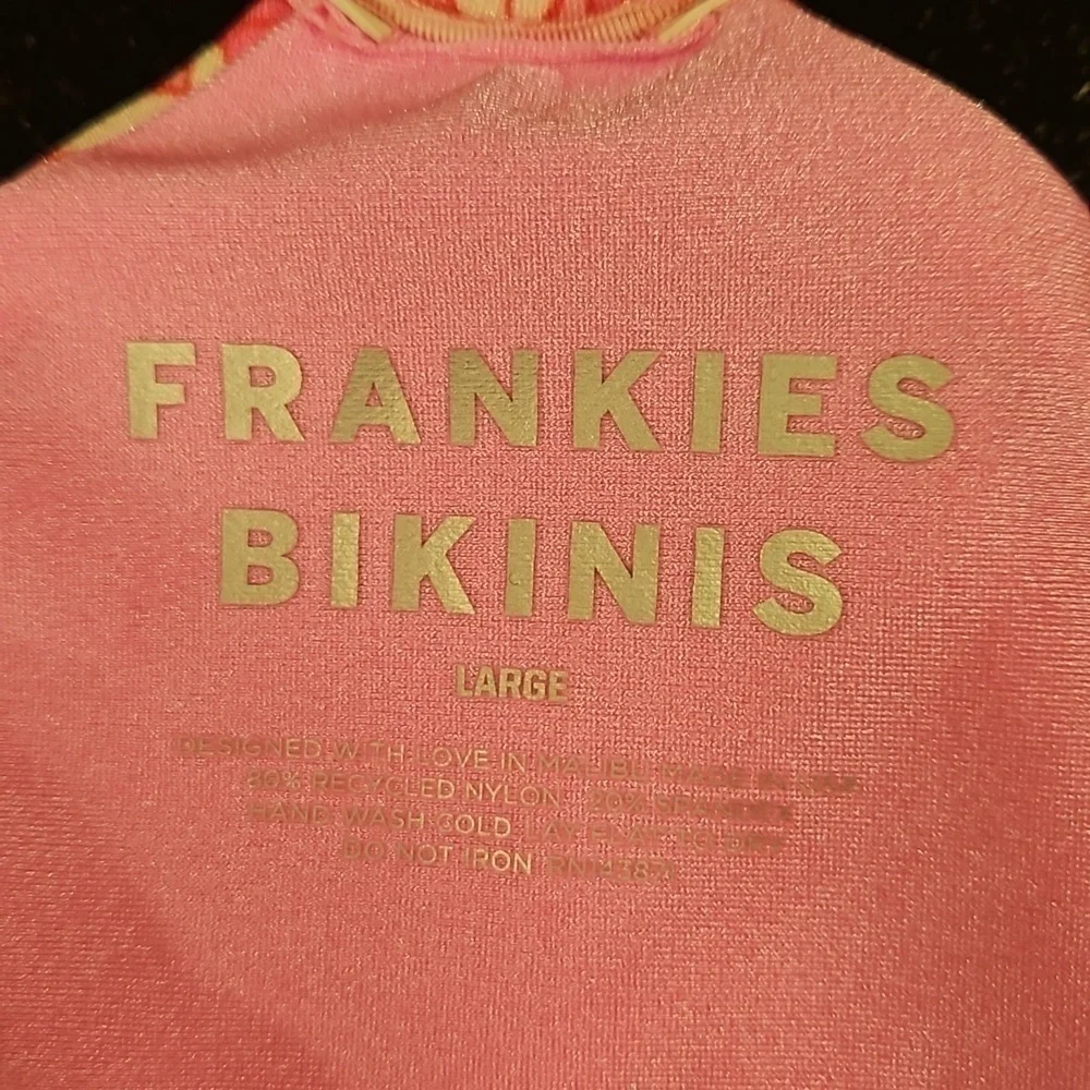 💕FRANKIES BIKINIS💕 Kailyn String Bikini Bottom ~ Rose Bouquet Large L NWT